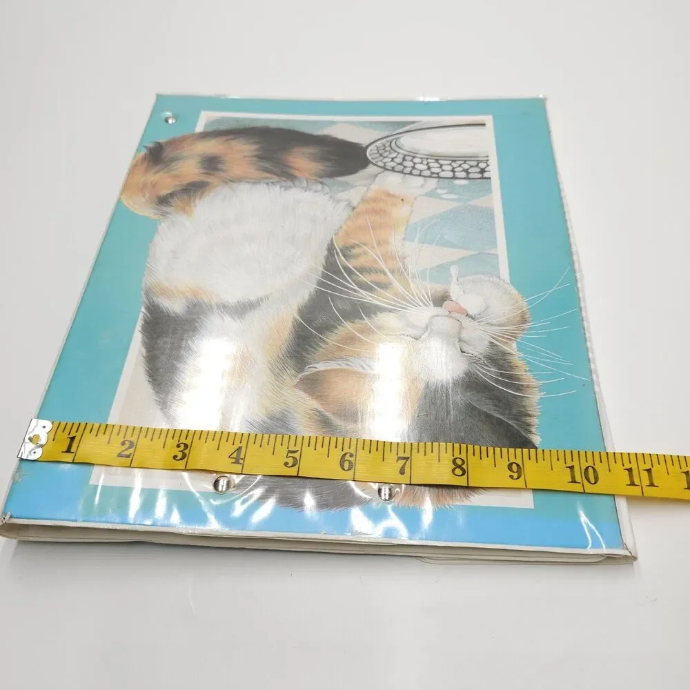 Vintage Cat Binder Mead Sophisticats  29092 Office School Supplies 3 Ring Cats